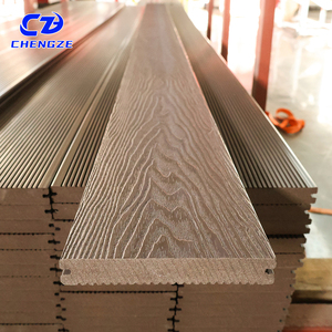 Planches de terrasse <span class=keywords><strong>en</strong></span> WPC modernes pour bord de piscine et quai, surface antidérapante, installation par clic, forme carrée, design imitation <span class=keywords><strong>bois</strong></span>, résistant aux éclats - Product Image 2