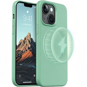 Tùy Chỉnh Silicone Từ Trường Hợp Điện Thoại Không Dây Sạc Cover Quay Lại Cho Iphone 17 16 15 14 13 12 11 - Product Image 1