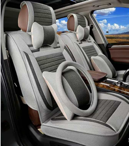 Coussins et housses de siège de voiture universels en lin pour toutes les saisons, vente en gros - Product Image 1