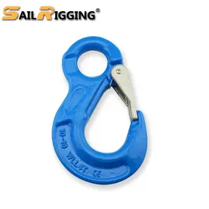 Super legierter Stahl G100 EYE SLING HOOK MIT LATCH Drop Forged Hook Für G100 Ketten haken