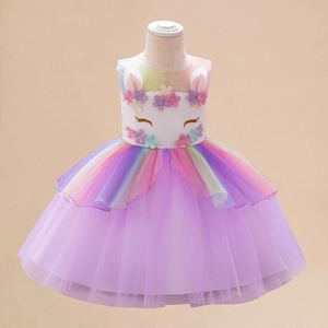 Vestido de Tul en Capas de Unicornio para Niñas, Disfraz de Carnaval, Halloween, Cumpleaños, Gran Venta - Product Image 1