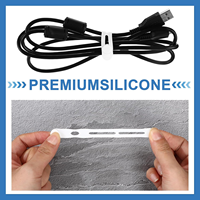 Attaches de câble réutilisables en caoutchouc et silicone Mini attaches de câble de données Nouveau bouton multifonctionnel Attaches en silicone sangle pour câbles