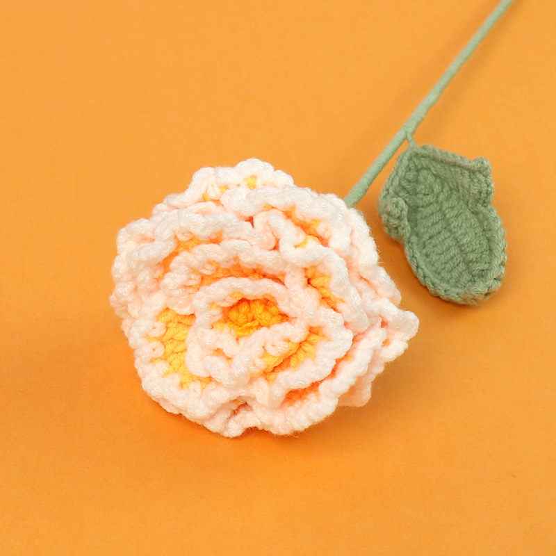 Finished peony branch - orange