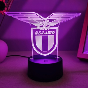 Lámpara Nocturna 3D de Clubes de Fútbol: Arsenal, West Ham, Roma, Marsella, <span class=keywords><strong>Chelsea</strong></span>, Regalo de Cumpleaños para Niños, Hecho a Mano - Product Image 1