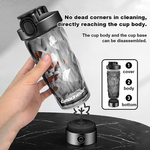 Vaso Mezclador Portátil de Acero Inoxidable de 700 ml, Vaso Mezclador Eléctrico Recargable Totalmente Automático para Café y Proteínas - Product Image 3