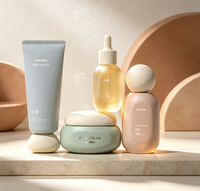 Nouvelle conception d'emballage cosmétique, flacon de sérum, luxe, haute qualité, flacon conique, flacon en verre, emballage pour soins de la peau