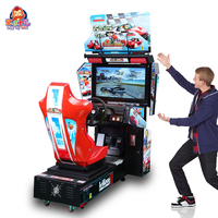 Simulateur de course vidéo 3D HD pour arcade, machine de jeu de voiture et de moto à monnayeur