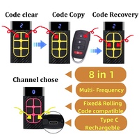 Télécommande de clonage de modèle de stockage d'énergie multi-fréquence 8 canaux YET2255 pour les appareils électroménagers automatisés, duplicateur