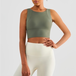 Xsunwing haut prend en charge les femmes Gym entraînement vêtements de <span class=keywords><strong>sport</strong></span> hauts col rond Yoga débardeur Sexy gilet intégré soutien-gorge course soutiens-gorge WAD1490 - Product Image 6