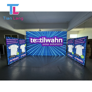 Custom <b>10x10</b> Aluminum <b>Frame</b> LED Light Box with 16CM Portable Display Booth Tension Fabric Backdrop Trade Shows-Dye Sublimation - Product Image 1