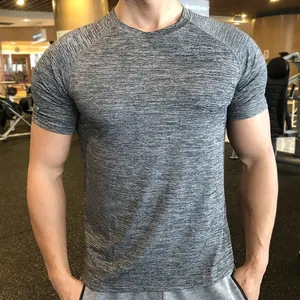 Gym Shirt Cheap Custom Men Activewear T Shirts 100% Polyester T Shirts Gym Elastane Athletic Quick Dry Top Shirts Mens