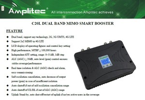 Amplitec Thông Minh 3 Gam/4 Gam 900 SISO + 4 Gam LTE 1800 MIMO Tốc Độ Dữ Liệu Siêu Nhanh Mobile Signal Booster Repeater - Product Image 3