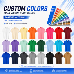 Camiseta Polo de Rendimiento con Logotipo Personalizado, 13% Spandex, para Hombre, Elástica en 4 Direcciones, Secado Rápido, Uniforme de Golf, Venta al Por Mayor, Tallas S-4XL, Blanca - Product Image 3