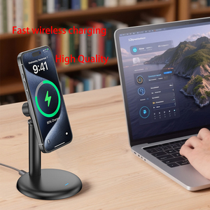 Base de Carga Inalámbrica Rápida Qi2 de 15W para Escritorio, Soporte Magnético para Teléfono con Cargador Inalámbrico para iPhone 17 16 15 14 13 12 - Product Image 5