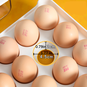 Organisateur de plateaux à œufs portable multi-couches grande capacité, ouverture/fermeture pratique, support à œufs, rangement alimentaire de cuisine en <span class=keywords><strong>plastique</strong></span> - Product Image 4