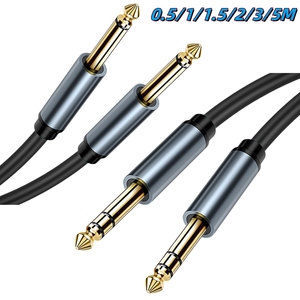 Câble audio Jack 3,5 mm vers double 6,5 mm, câble auxiliaire double 6,35 mm mâle TRS <span class=keywords><strong>pour</strong></span> <span class=keywords><strong>iPod</strong></span>, haut-parleur stéréo, câble audio mono 3,5 vers 6,5 - Product Image 5