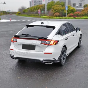 ชุดแต่งมุมกันชนหลังสไตล์ Mugen MU สำหรับ Honda Civic Hatchback รุ่นที่ 11 ปี 2022-2024 ลายคาร์บอนไฟเบอร์ - Product Image 4