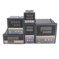 Pengontrol Suhu Digital LCD REX C100 220V Termostat Suhu Tinggi Panel Kontrol PID untuk Pemanasan Industri