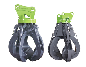 TAEKKO Grappin hydraulique rotatif type <span class=keywords><strong>Orange</strong></span> Peel pour excavatrice 6-8t 15t, pour ferraille - Product Image 1