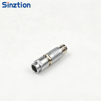 Conector de Empuje y Tracción Sinztion IP68 Serie F, Enchufe Recto con Diseño de Llave de Localización, Compatible con Fischer F103