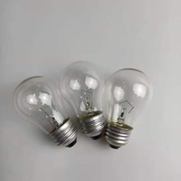 Ampoule de remplacement Edison à incandescence en verre transparent 25W 40W 60W 130V E26 Culot moyen A15