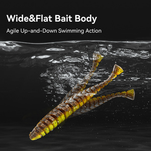 Leurre de pêche souple en PVC Kingdom Hot Sale Dancing Leaves, pour eau salée/d'eau douce, pour la pêche au black-bass, 95 mm/12,5 g, en vente - Product Image 5