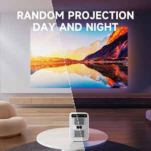 2025 nuovo <span class=keywords><strong>film</strong></span> nativo all'aperto 1080P Android 9.0 Mini proiettore intelligente 200ANSI Lumen con Display LCD Wifi BT - Product Image 3