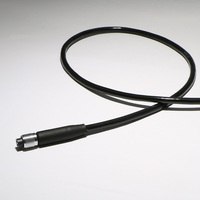 Conector Aeroespacial Ultraminiatura IP68 a Prueba de Agua, 8 Pines Macho, Núcleos Personalizables, Latón con Baño de Oro, Acero Inoxidable 316L