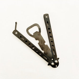 Wholesale High Strength Metal Outdoor Camping <strong>Trainer</strong> Folding CSGO <strong>butterfly</strong> <strong>Knife</strong> for Opener Open Bottle Caps - Product Image 5