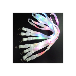 Custom Breakaway Eco-Friendly Durable Promotional Lanyard Designer Printed Nylon Keychain Logo Glow Neck Wrist Strap