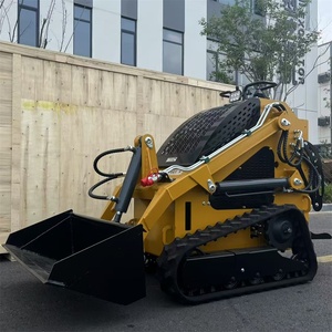 Miễn phí vận chuyển Trung Quốc Micro Crawler Skid chỉ đạo loader tu ROTARY tiller điện loader giá rẻ nhỏ Skid Steer lật - Product Image 2