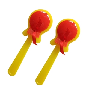 Wholesale Long Handle Plastic Castanets Children Rhythm Clapper Musical Equipment For Preschool <b>Music</b> Teaching - Product Image 1
