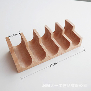 寿司タコススタンド刺身寿司木製手巻き寿司ラックグルメ - Product Image 2