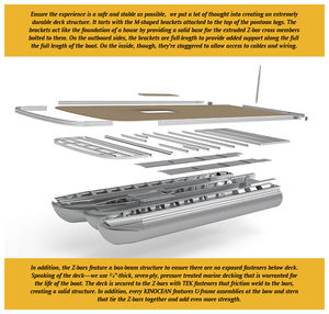 เรือแพนทูนลดราคาสูงสุด เรือแท็กซี่น้ำ เรือสำหรับผู้โดยสาร ปาร์ตี้ ตกปลา พร้อมมอเตอร์ไฟฟ้าสำหรับขาย - Product Image 4