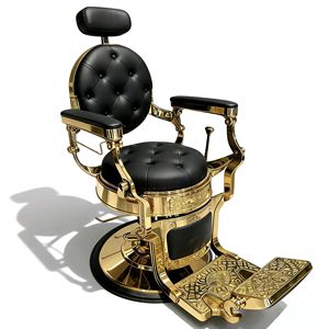 เก้าอี้หนังสังเคราะห์สำหรับช่างตัดผมชายหนังแท้ปรับขนาดได้ - Product Image 5