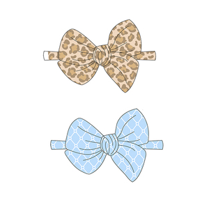 95% Tre Viscose 5% Spandex Bow Bé Headband Bán Buôn Bé Cô Gái Cung Tùy Chỉnh Waffle Quá Khổ Bow - Product Image 1