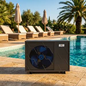 Bomba de Calor para Piscina R32 de 7.6kW, Calentador/Enfriador de Aire para Piscina de Villa en Dubái, CE GTGLOBE OEM, Inversor DC, Anticorrosión, Ahorro de Energía - Product Image 2