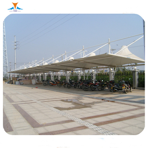 <span class=keywords><strong>Kit</strong></span> de carport <span class=keywords><strong>en</strong></span> acier avec membrane PTFE PVDF de luxe, moderne, imperméable, personnalisé, pour extérieur, durée de vie de 15 ans, résistant aux UV - Product Image 2
