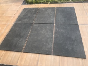 Moderno Nero travertino azulejos de porcelana al aire libre 60x60cm 20mm antideslizante para cubierta de piscina para salón baño suelo cerámica China - Product Image 2