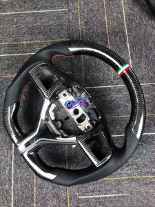 Volant en fibre de carbone pour Maserati, poignée en cuir, garniture drapeau italien, boutons de commande multifonctions, direct - Product Image 6