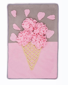 Tapis olfactif pour grands chiens, motif fleurs épanouies, tapis d'alimentation pour animaux de compagnie, jouet interactif de recherche de nourriture - Product Image 1