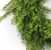 Vente en gros de feuilles artificielles guirlande en plastique couronne d'automne pour porte d'entrée maison bureau hôtel décoration