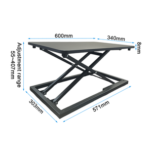 Wholesale Portable Pneumatic Lift Folding Desk with Aluminum Frame for Ergonomic Standing, Sitting &amp; Creative Tasks - Product Image 6