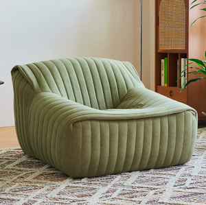 Sillón Moderno de Tela Cuadrado para Sala de Estar, Dormitorio, Hotel, Ecológico, de un Solo Asiento - Product Image 6