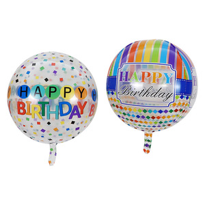 Emay, OEM Factory, 22 pulgadas, letras impresas en arcoíris, helio, suministros para fiesta de cumpleaños, decoración redonda, globos de aluminio - Product Image 2