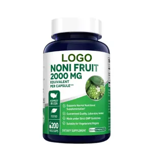 Schlussverkauf Noni Frucht 2000 mg 200 Vegan Kapseln verbessern körperliche Fitness und ergänzen Ernährung nicht-GMO