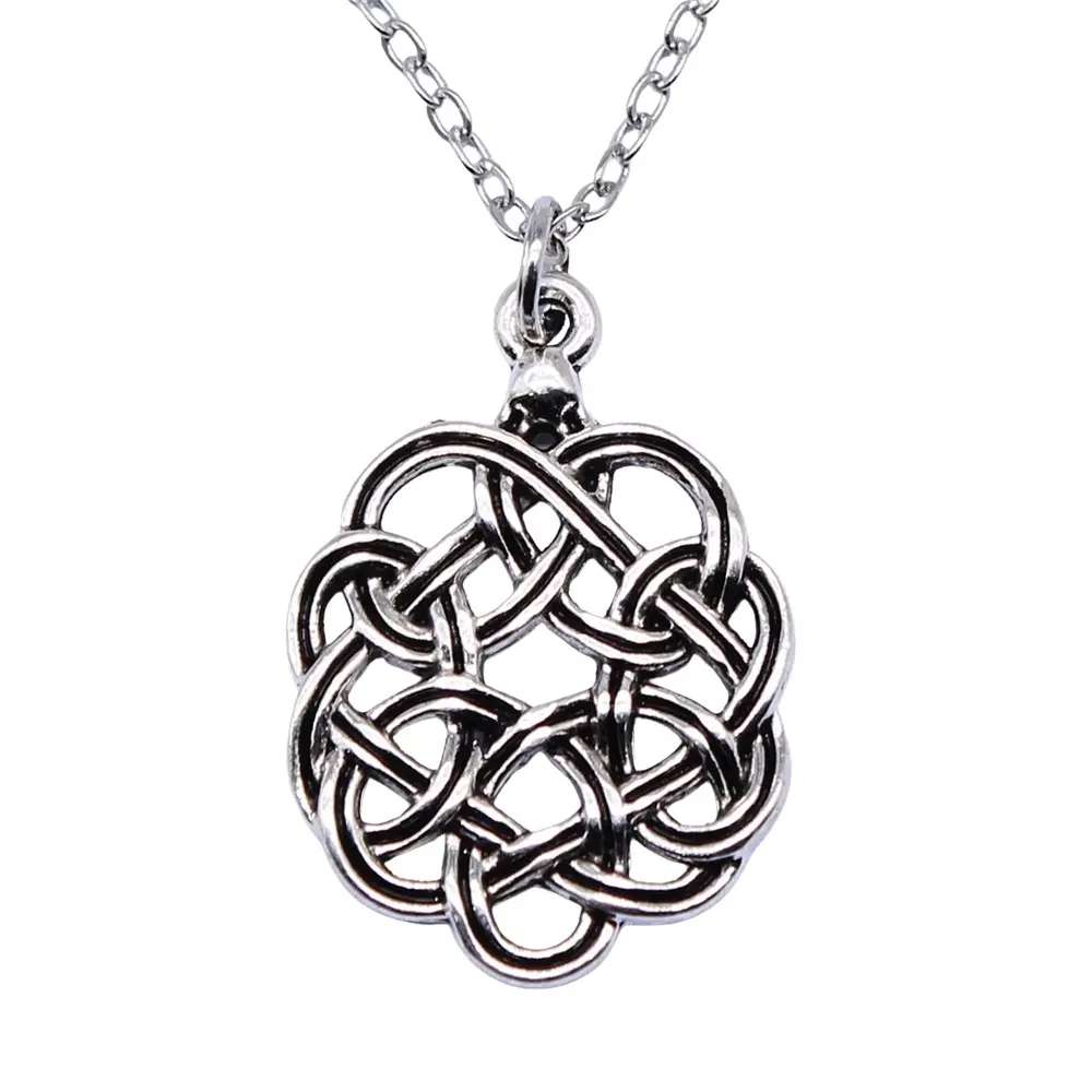 Wholesale Round Shape Necklace Celtic Knot Vintage Pendant Necklace for Women