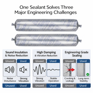<strong>Acoustic</strong> Damping Silicone <strong>Sealant</strong> for Construction Strong Adhesion Noise Reduction &amp; Long-Lasting Soundproofing - Product Image 3