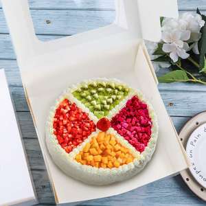 Kotak Roti 8x8x8 Inci, Kotak Roti Kubus Kardus Putih Ramah Lingkungan dengan Jendela untuk Kue Bertingkat Kecil, Wadah Kue Putih - Product Image 6