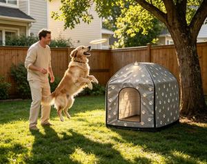 Couverture de niche pour chien d'extérieur, imperméable, anti-poussière et résistante aux UV, montrez votre amour pour votre chien avec un look haut de gamme - Product Image 2